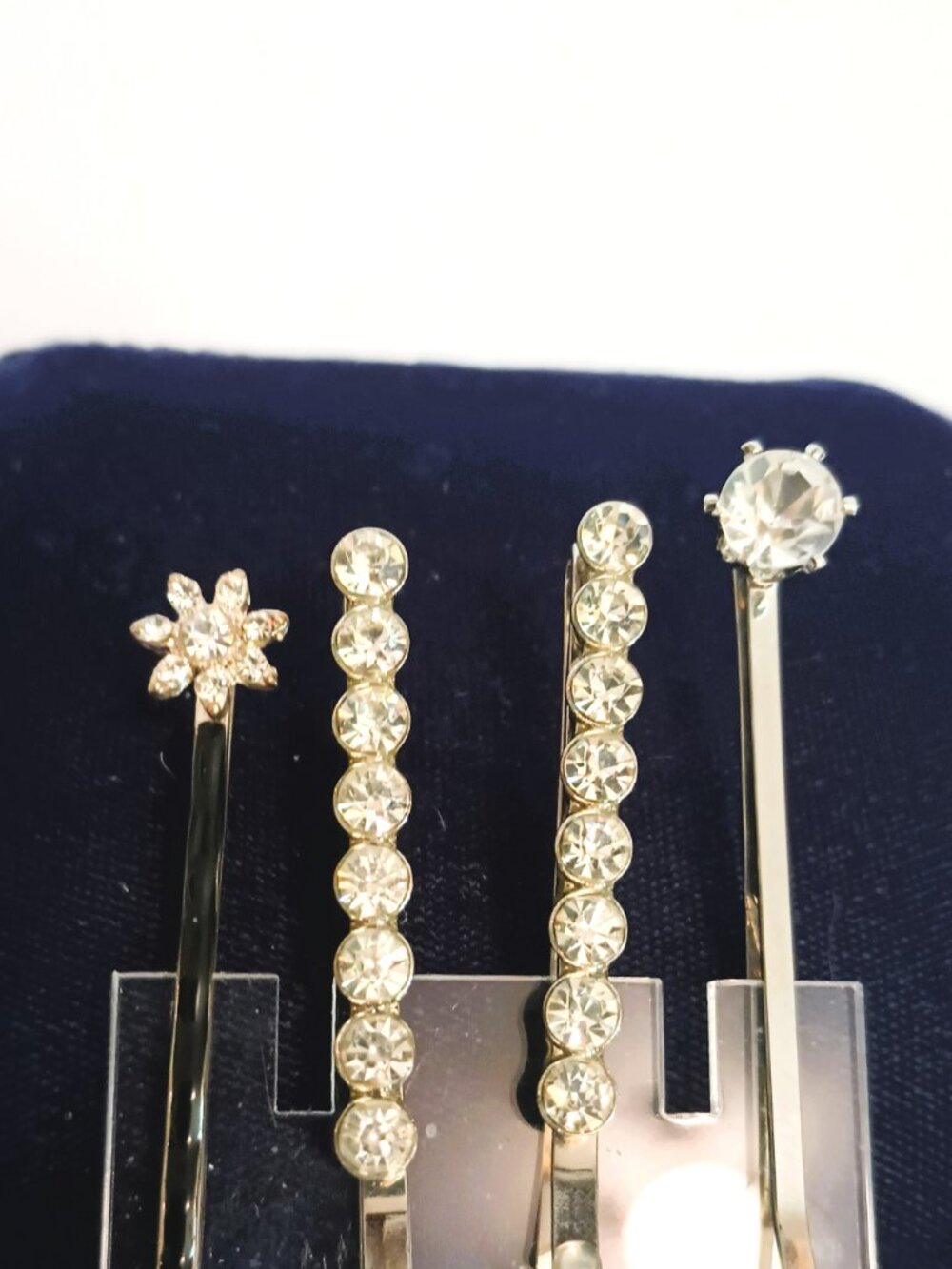 Rhinestone Hair Bobby Pins 4 Pcs Hair Accessories